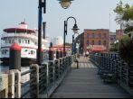 Wilmington,NC Aug. 7, 2014-Riverwalk in Wilmington, North Carolina