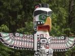 Totem Pole In Vancouver BC;