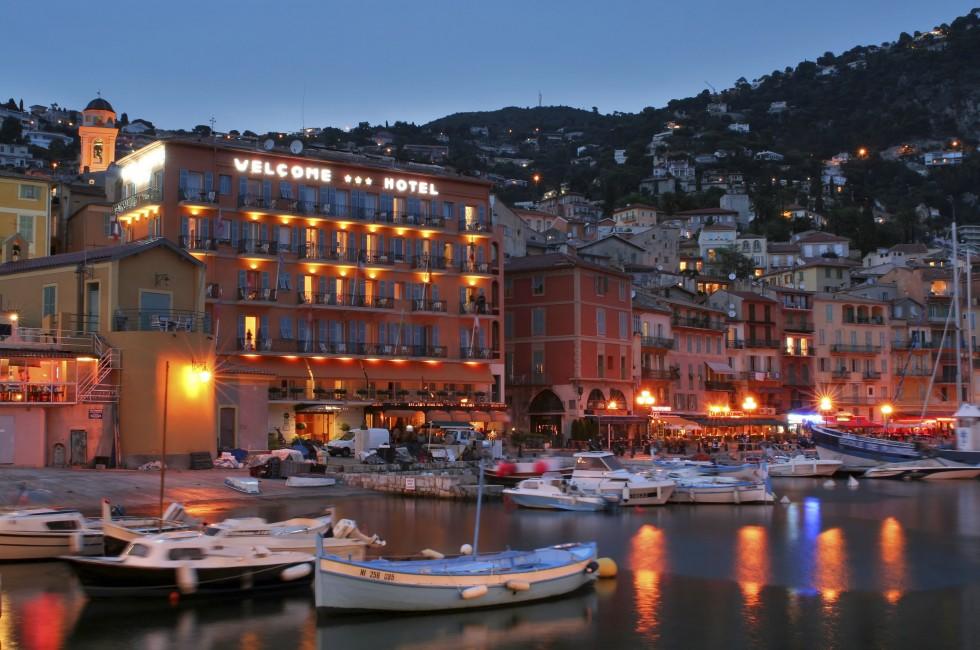 Villefranche-sur-Mer,view of the port.