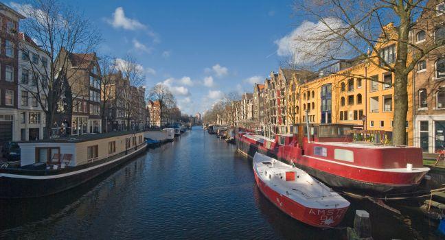 Canal, Brouwersgracht, Amsterdam, Holland