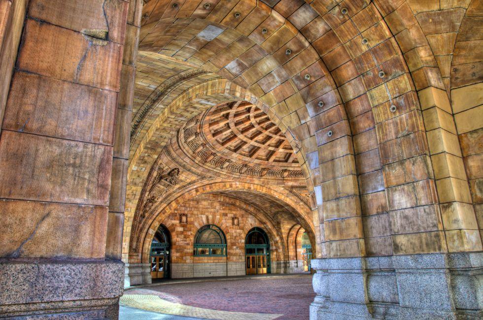 Beautiful arches of Penn Station in Pittsburgh, Pennsylvania; Shutterstock ID 69846448; Project/Title: Fodors; Downloader: Melanie Marin