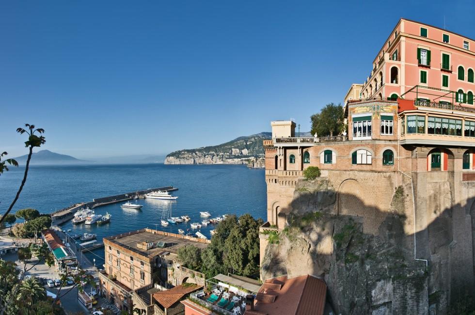 View of Marina Piccola, Sorrento, Italy; 