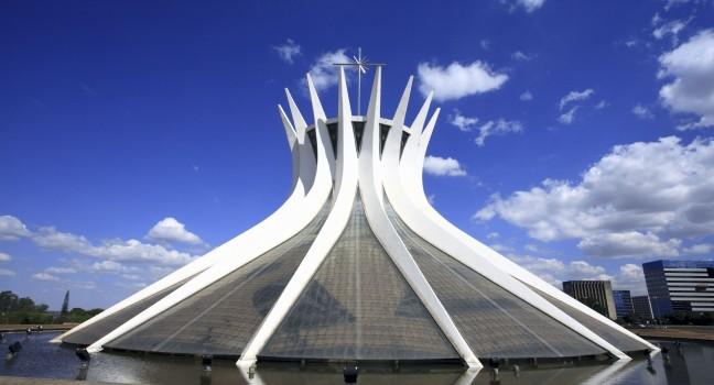 cathedral of brasilia city capital of brazil; 