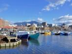 View of Hobart Harbour in a Clear Winter Day; 