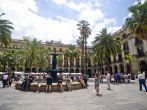 Placa Reial, Barri Gotic, Barcelona, Spain.