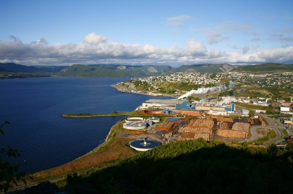 Pulp and Paper mill in Corner Brook, Newfoundland (Canada); 