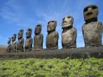 Ahu Tongariki on Easter Island; 