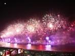 RIO DE JANEIRO - DECEMBER 31, 2012 :  Spectacular fireworks display at Copacabana beach new years eve december 31, 2012